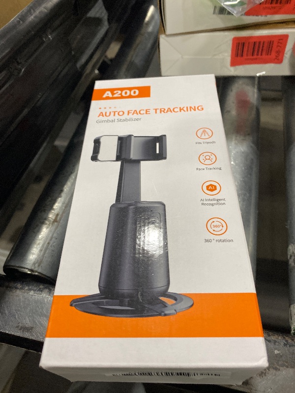 Photo 1 of Auto Face Tracking Tripod 360° Rotating Cell Phone Photo and Video Kits Stand, No App, Camera Stand with Remote and Gesture Control, Rechargeable Smart Shooting Stand for Live Recording Tiktok?Black?