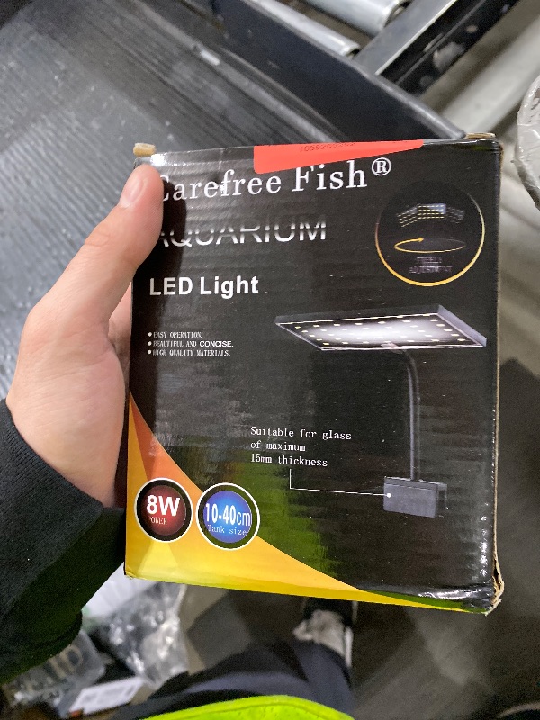 Photo 1 of Carefree Fish Aquarium LED Light USB 5V RGBW 5730 Timmer 5~10Gal Fish Tank Clip Light 10 Brightness Levels 8W with USB Port (Include Power Adapter)