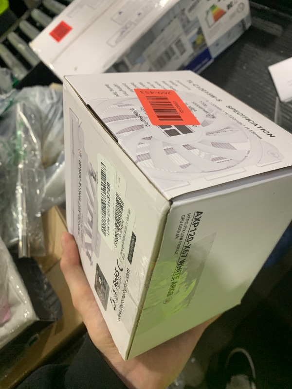 Photo 1 of Thermalright AXP120-X67 White ARGB Low Profile CPU Air Cooler with Quite TL-C12015W-S PWM Fan, 6 Heat Pipes, 67mm Height, for AM4/ AM5/Intel LGA 1700/1851/1150/1151/1155/1156/1200/2011,5V ARGB Light