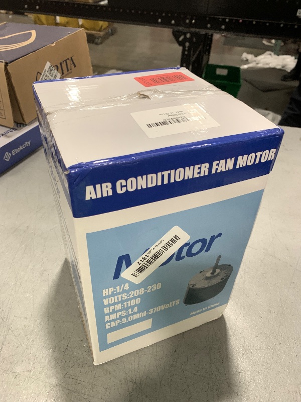 Photo 1 of Condenser Motor Replaces Carrier # 5KCP39EGS070S, HC39GE237, 5KCP39EGY823S, Genteq GE3905, Dayton 6DLL0, Bryant Payne HC39GE234A etc AC/Air Conditioner, 1/4HP 1100 RPM with Capacitor, 3-Year Warranty