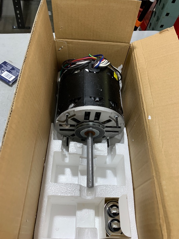 Photo 1 of DL1056 Sleeve Bearing Direct Drive Blower Motor 1/2 HP, 1075 RPM, 3 Speed, 115 Volts 8 Amps, 48 Frame, Sleeve Bearing Compatible with A.O.Smith/Century/GE/Fasco/Emerson/Franklin/Dayton