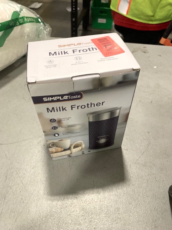 Photo 1 of SIMPLETASTE Milk Frother, 4-in-1 Electric Milk Steamer, Automatic Warm and Cold Foam Maker and Milk Warmer for Latte, Cappuccinos, Macchiato