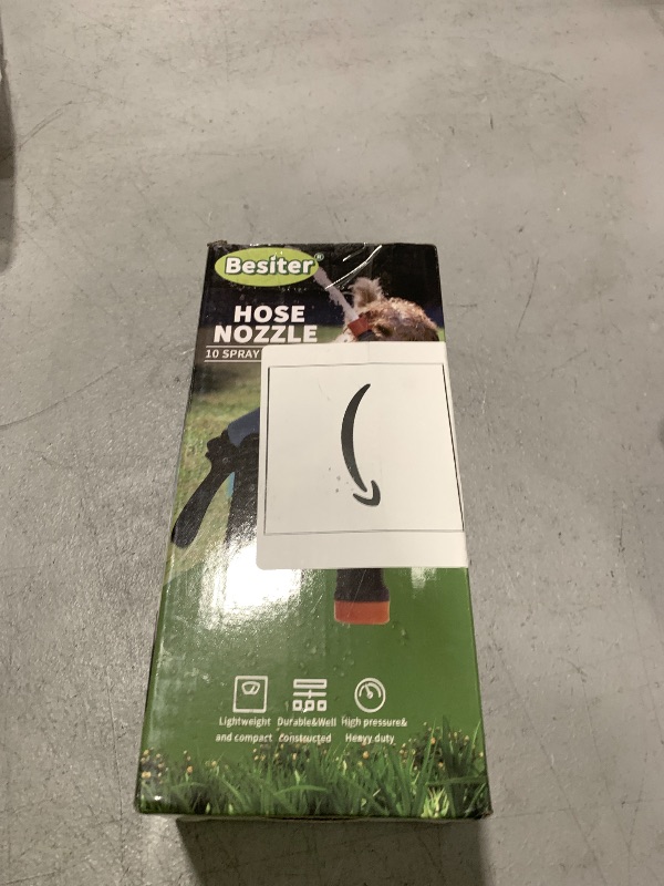 Photo 1 of Besiter Garden Hose Nozzle Sprayer: 2 Pack 10 Watering Patterns Spray Nozzles Heavy Duty Hose Head Hose Attachment