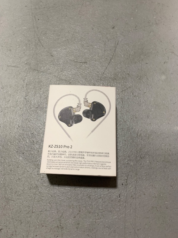 Photo 1 of Linsoul KZ ZS10 PRO 2 In Ear Monitor IEM, 1DD+4BA Hybrid Wired Earbuds, with 4-Level Tuning Switch, 3-Way Crossover Gaming Earbuds, Silver-plated IEM Cable for Musician Audiophile (Black, Without Mic)