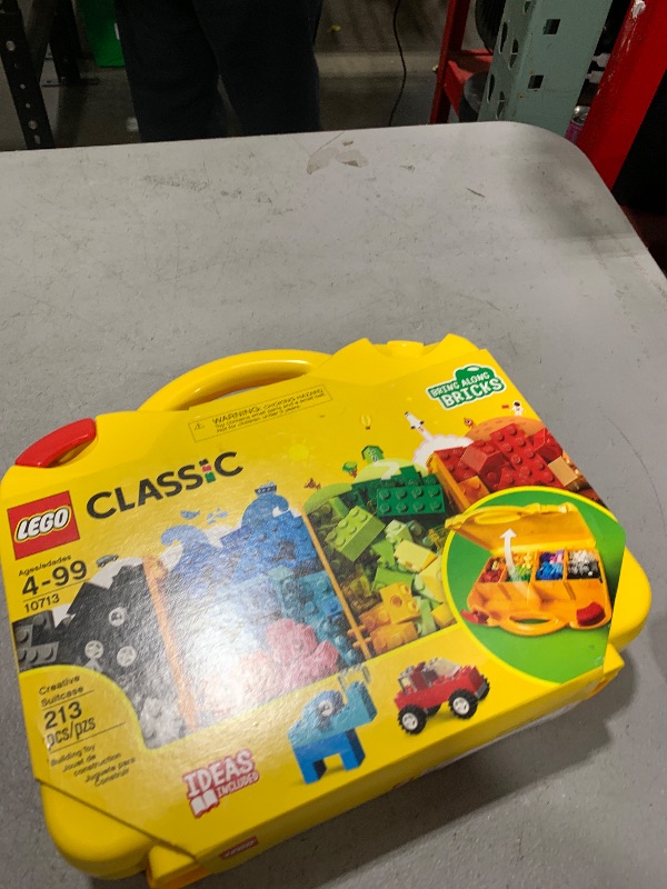 Photo 1 of LEGO Classic Creative Suitcase 10713 - Includes Sorting Storage Organizer Case with Fun Colorful Building Bricks, Preschool Learning Toy for Kids, Boys and Girls Ages 4 Years Old and Up