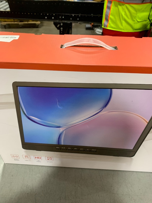 Photo 1 of Desobry 18 Inch Portable TV with Digital ATSC Tuner, Built-in 6000mAh, Portable Monitor with 1080P HDMI Input, AV Input, USB, Small TV for Camping, RV, Kitchen, Patio,no WiFi & Bluetooth