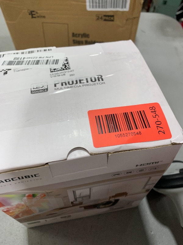 Photo 1 of ?Auto Focus&1080P?Magcubic Mini Smart Projector with 4K Support, Portable Projector with Wifi and Bluetooth, 5W Speaker, Built in Apps, Voice Control, Outdoor Movie Projector