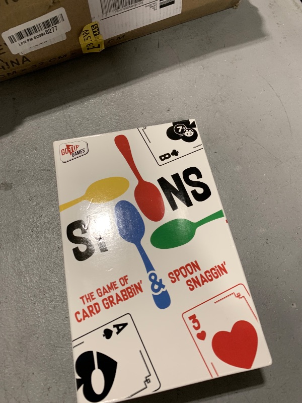 Photo 1 of Spoons Games, Card Games for Kids - Spoons Game, Deck of Cards, Fun Family Games for Kids and Adults, Playing Cards, Game Night, Travel Games, 3-5 Multi-Player Card Game, Games for Adults, Ages 7+