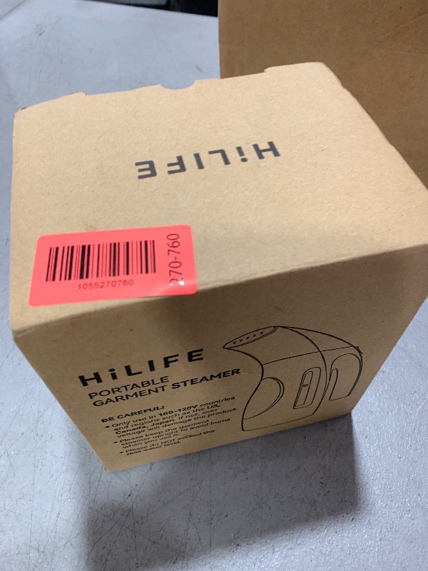 Photo 1 of HiLIFE Steamer for Clothes, Portable Handheld Design, 240ml Big Capacity, 700W, Strong Penetrating Steam, Removes Wrinkle, for Home, Office(ONLY FOR 120V)