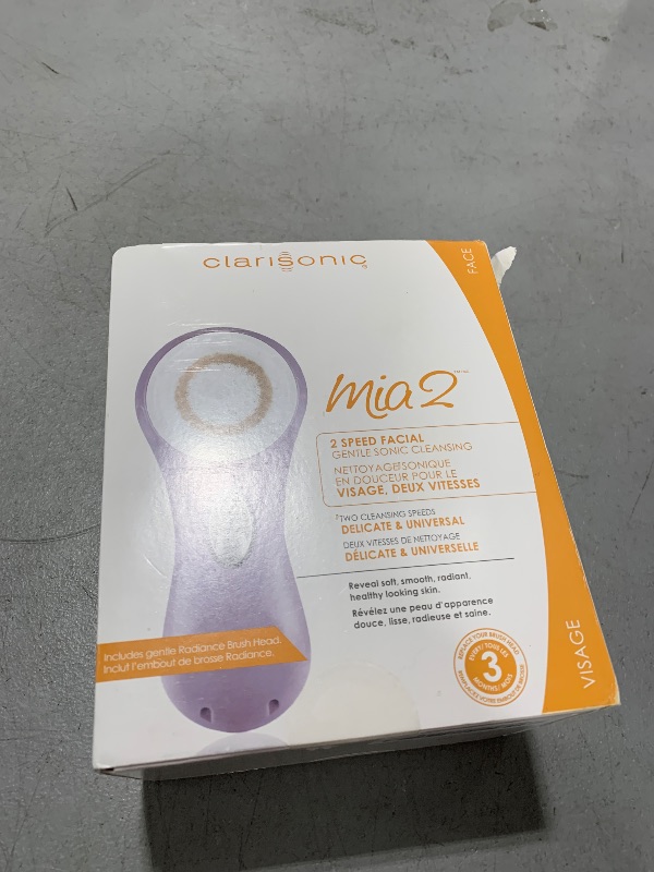 Photo 1 of Clarisonic Mia 2 Sonic Facial Skin Cleansing Brush System | Added to Transparency Portal Cleansing System (Lavender)