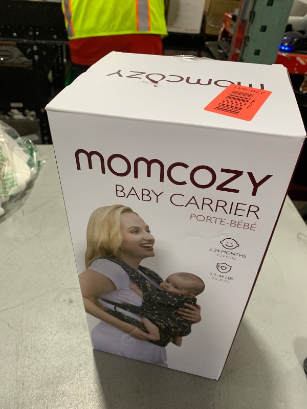 Photo 1 of Momcozy Baby Carrier - Ergonomic, Cozy and Lightweight Carrier for 7-44lbs, Effortless to Put On, Ideal for Hands-Free Parenting, Enhanced Lumbar Support, Purehug for Infant to Toddler, Black