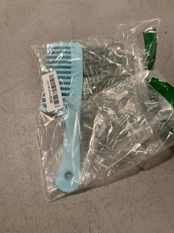 Photo 1 of Wide Tooth Comb for Curls, Detangling Wet and Curly Hair, Large Tooth Detangler Comb, Blue