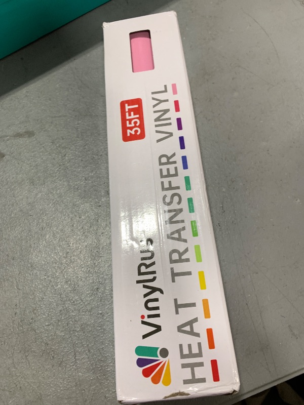 Photo 1 of VinylRus Heat Transfer Vinyl-12” x 35FT Pink Iron on Vinyl Roll for Shirts, HTV Vinyl for Silhouette Cameo, Easy to Cut & Weed