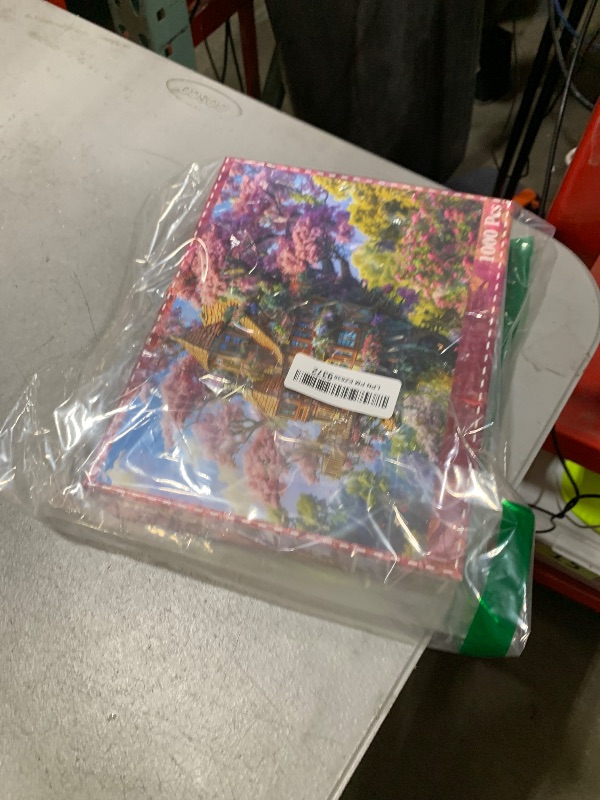 Photo 1 of Jigsaw Puzzles for Adults 1000 Piece Puzzle for Adults 1000 Pieces Puzzle 1000 Pieces-Whimsical Tree House and Flowers