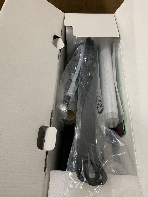 Photo 1 of Mesliese Vacuum Sealer Machine Powerful 90Kpa Precision 6-in-1 Compact Food Preservation System with Cutter, 2 Bag Rolls & 5 Pre-cut Bags, Widened 12mm Sealing Strip, Dry&Moist Modes (Silver)