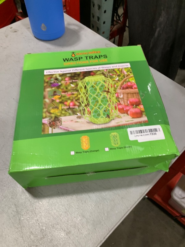 Photo 1 of Sancodee 4 Pack Upgraded Wasp Trap Outdoor Hanging, Carpenter Bee and Hornet Catcher, Reusable Yellow Jacket Trap with Bait Reservoir, Bee Killer and Wasp Catcher for Outside (Green)