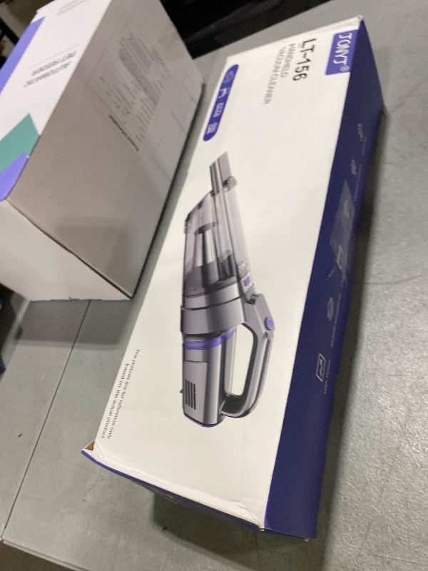 Photo 1 of JONYJ Handheld Vacuum Cordless, 16000PA Strong Suction Hand Held Car Vacuum Cleaner, Portable Hand Vacuum Rechargeable with Multi-Nozzles & LED Light for Home, Car, Office, Pets