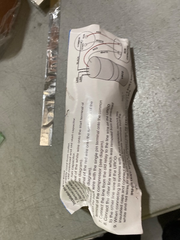 Photo 1 of Upgrades URCO410 3 in 1 Hard Start Kit for Refrigerators & Freezers by AMI PARTS -1/4 to 3 in 1 Start Relay - Compressor Hard Start Capacitor 115VAC