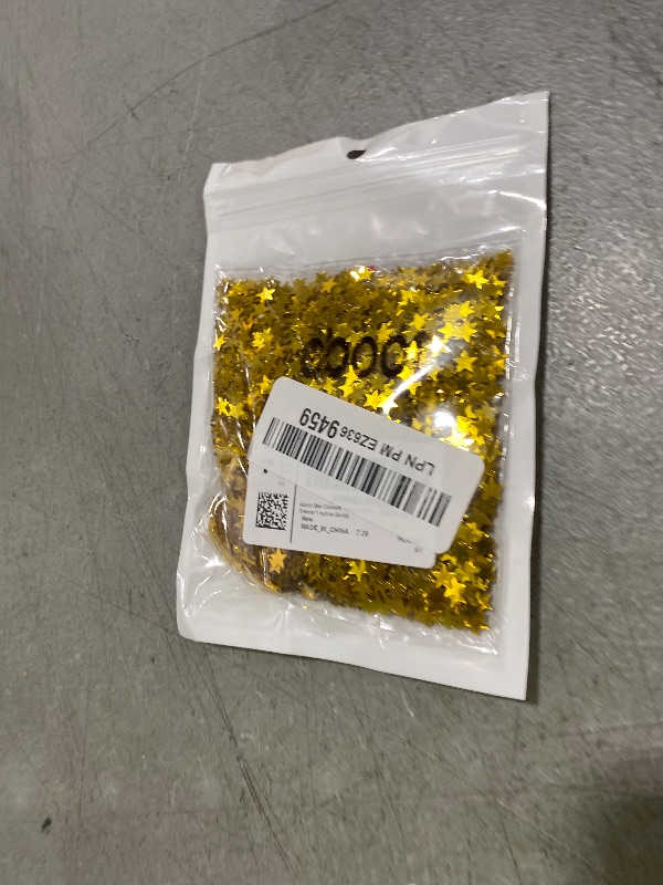 Photo 1 of eBoot Star Confetti Table Confetti Metallic Foil Stars Sequin for Party Wedding Decorations, 30 Grams/ 1 ounce (Gold)