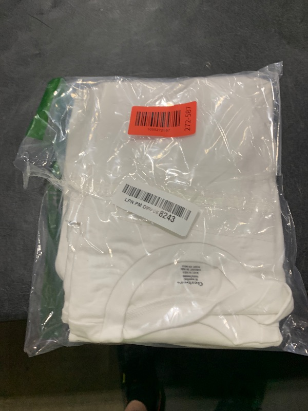 Photo 1 of Gerber Baby Toddler 5-Pack Solid Long Sleeve T-Shirts Jersey 160 GSM, White, 18 Months