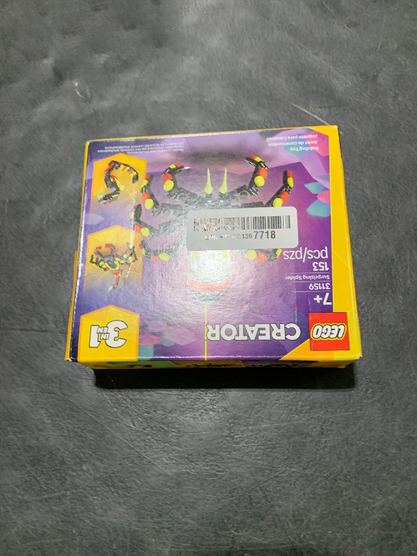 Photo 1 of LEGO Creator 3 in 1 Wild Animals Surprising Spider Toy - Building Toy with 3 Build Options, Spider, Scorpion, or Snake - Animal Figures for Kids, Boys & Girls, Ages 7+ - Gift Idea for Birthday - 31159