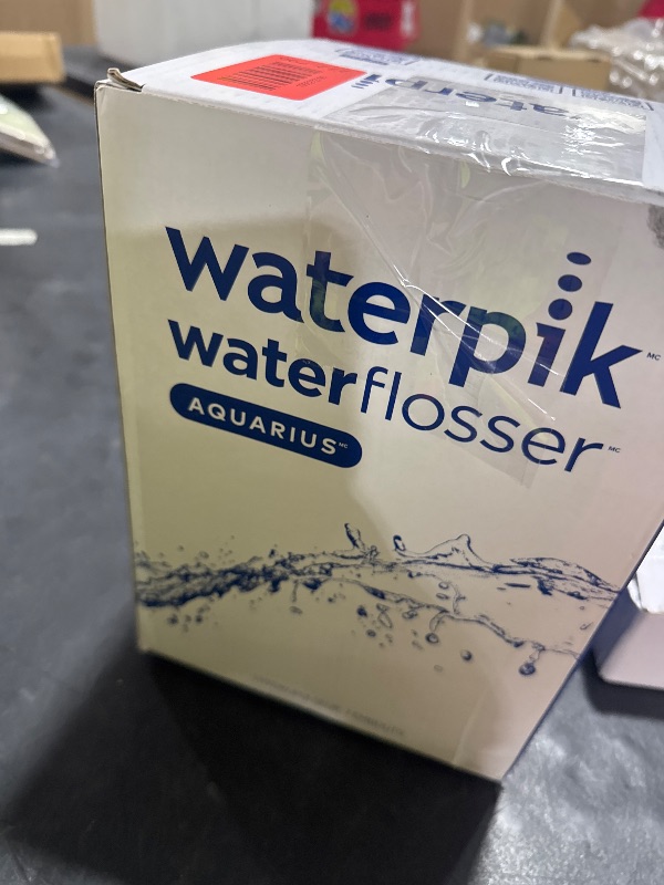 Photo 1 of Waterpik Aquarius Water Flosser For Teeth Cleaning, Gums, Braces, Dental Care, Electric Power With 10 Settings, 7 Tips For Multiple Users And Needs, ADA Accepted, White WP-660, Packaging May Vary