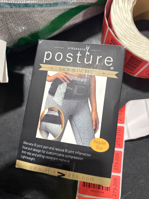 Photo 1 of Vriksasana Posture Sacroiliac Hip Belt for Women and Men That Alleviates Sciatic, Pelvic, Lower Back, Leg and Sacral Nerve Pain Caused by Si Joint Dysfunction| Trochanter Brace (Regular, Black)