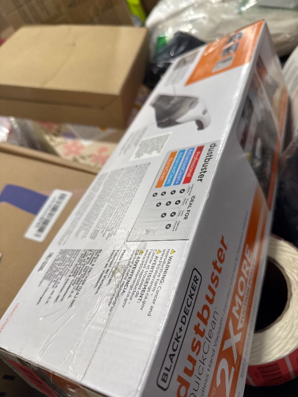 Photo 1 of BLACK+DECKER dustbuster QuickClean Cordless Handheld Vacuum, Car Vacuum Portable (HNVC215B10)
