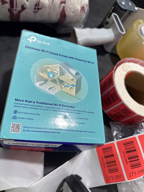 Photo 1 of TP-Link AC1200 WiFi Extender, 2025 Wirecutter Best WiFi Extender, 1.2Gbps Home Signal Booster, Dual Band 5GHz/2.4GHz, Up to 1600 Sq.ft and 32 Devices, EasyMesh Compatible, One Ethernet Port (RE315)