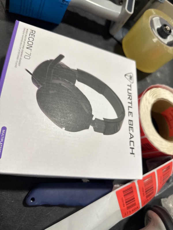 Photo 1 of Turtle Beach Recon 70 Multiplatform Gaming Headset for PS5, PS4, Xbox Series X|S, Xbox One, PC & Mobile w/ 3.5mm Wired Connection - Flip-to-Mute Mic, 40mm Speakers, Lightweight Design, Black