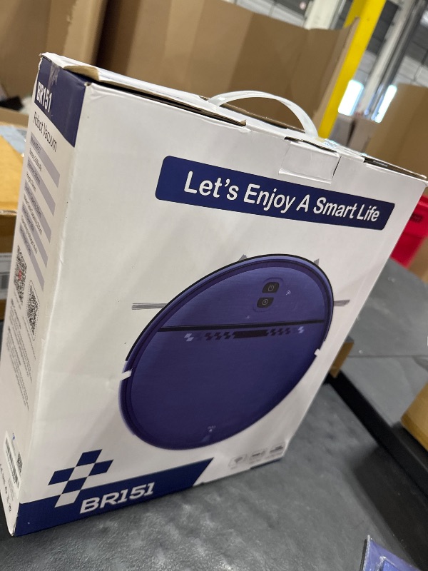 Photo 1 of Robot Vacuum and Mop Combo, 2-in-1 Mopping Robot Vacuum Cleaner with 2300Pa Suction, 2.87'' Slim Design, Wi-Fi/App/Voice Control, 3D Obstacle Avoidance&Self-Charging for Hard Floors, Carpets, Pet Hair
