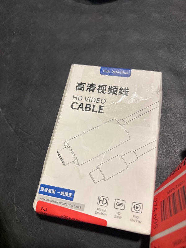 Photo 1 of yoxxzus Switch2 Portable Dock?USB-C to HDMI TV Adapter for Switch2/Switch OLED(RED)