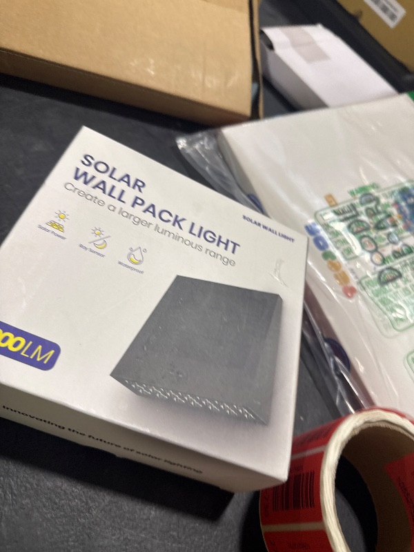 Photo 1 of SOTTLOT Solar Outdoor Lights, 1000LM IP65 Waterproof Solar Flood Lights with 4 Modes, 4000K Motion Sensor Solars Wall Light for House Number, Porch, Frontdoor, Backyard