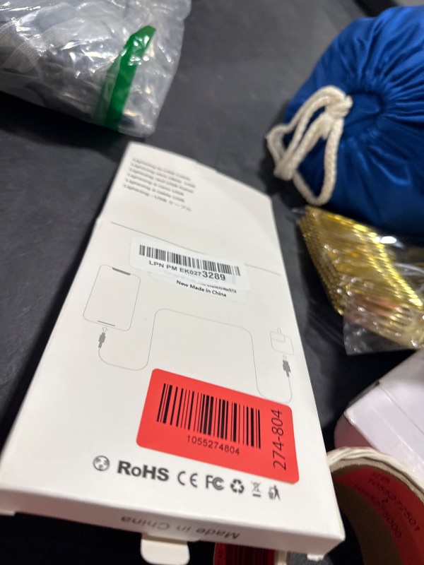 Photo 1 of 3 Pack Apple MFi Certified Charger Cable 6ft, Lightning to USB Cable Cord 6 Foot, 2.4A Fast Charging,Apple Phone Long Chargers for iPhone 13/12/11/11Pro/11Max/ X/XS/XR/XS Max/8/7/6