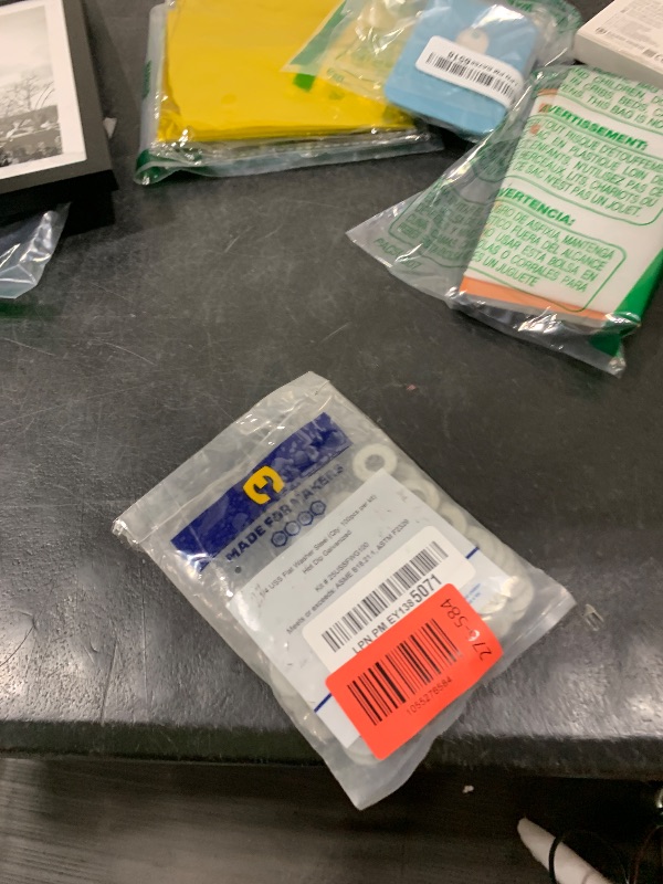 Photo 1 of 1/4 USS Thick Flat Washer (100 Pack) 1/4" x 3/4" Hot Dip Galvanized Steel, Meets ASME B18.21.1 Industrial/Commercial Grade by Makers Bolt