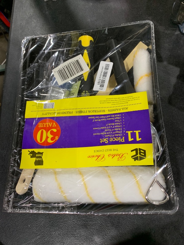Photo 1 of Bates - Paint Tray Set, Paint Rollers, Paint Brushes for Wall, Tray, Roller Brush, 11 Piece Home Painting Supplies, Foam Brush, House Painting Supplies, Painting Tools, Interior, Exterior