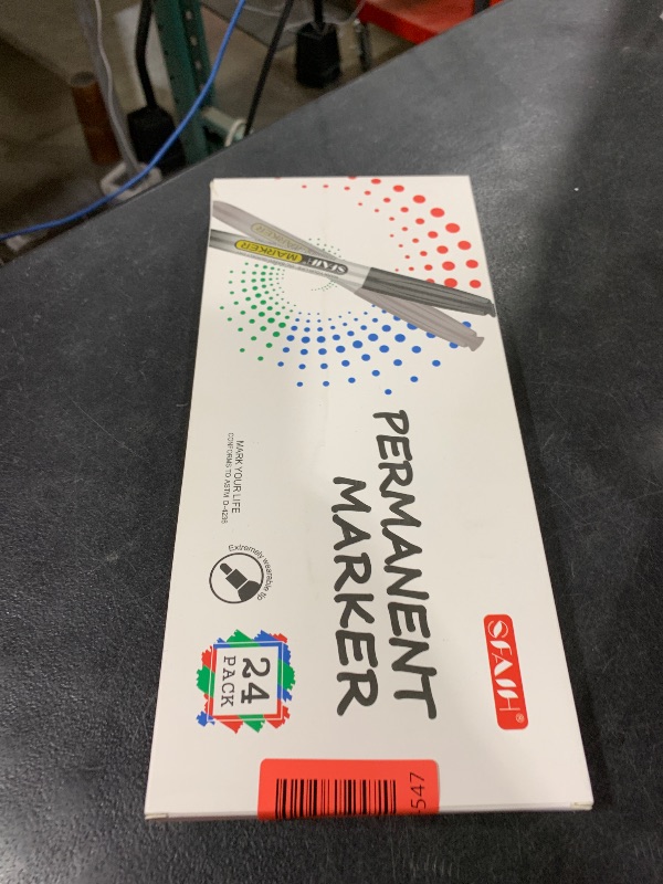 Photo 1 of SFAIH Green Permanent Markers Bulk - 24 Pack, 1s Quick Dry, Fine Point Permanent Markers for Paper Plastic Glass Metal Wood, Waterproof, Kitchen Classroom Office, Doodling, Marking, Non-Fading