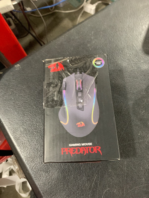 Photo 1 of Redragon M612 Predator RGB Gaming Mouse, 8000 DPI Wired Optical Mouse with 11 Programmable Buttons & 5 Backlit Modes, Software Supports DIY Keybinds Rapid Fire Button