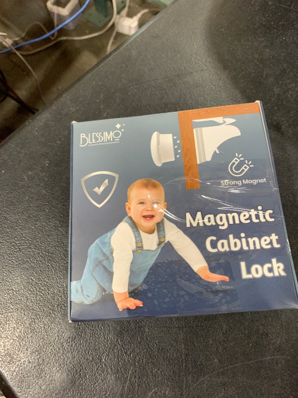 Photo 1 of Blessimo® 12 Pack Magnetic Cabinet Locks Baby Proofing with 12 locks and 2 Keys - Child Locks For Kitchen, Cabinets and Drawers - 3M Adhesive Easy Installation