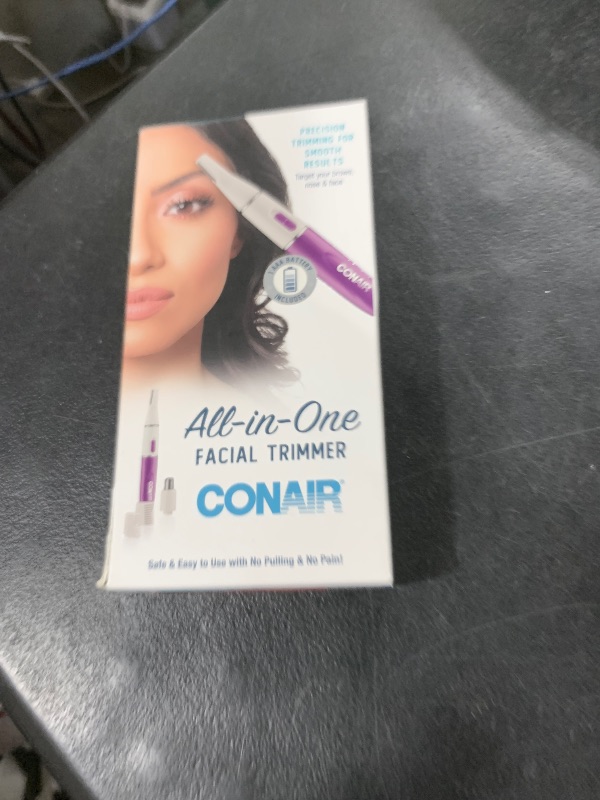 Photo 1 of Conair All-in-1 Facial Hair Trimmer for Women, Perfect for Face, Ear/Nose and Eyebrows, Battery-Powered