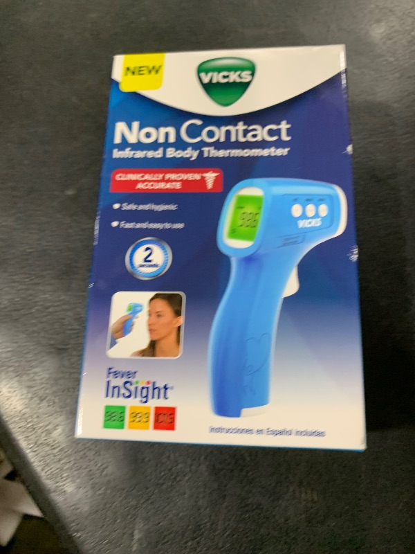Photo 1 of Vicks Non-Contact Infrared Thermometer for Forehead, Food and Bath – Fast, Reliable, and Clinically Proven Accuracy for Adults, Babies, Toddlers and Kids