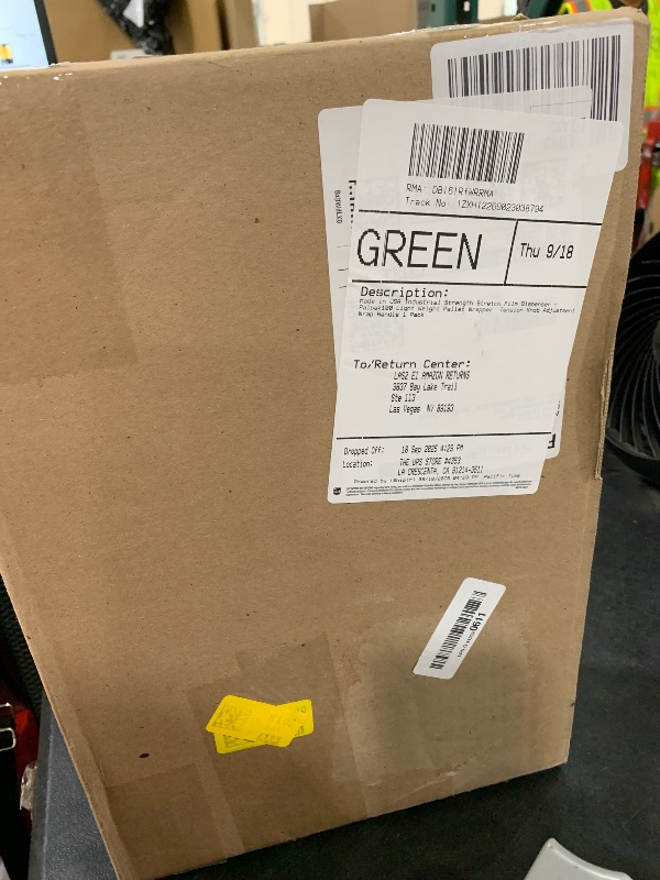 Photo 1 of Made in USA! Industrial Strength Stretch Film Dispenser - Palpak100 Light Weight Pallet Wrapper – Tension Knob Adjustment Wrap Handle (1 Pack)