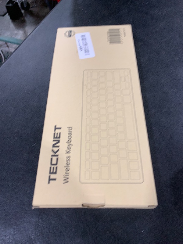 Photo 1 of TECKNET 2.4G Wireless Keyboard, Ultra Slim Compact Computer Keyboard with Media Hotkeys, Silent Small USB Keyboard for Laptop PC Desktop Smart TV Notebook Chromebook-Silver