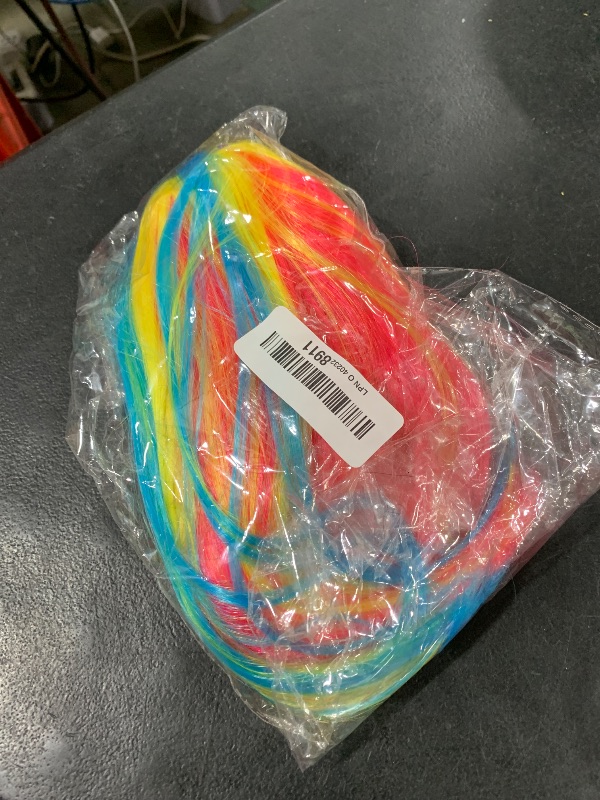Photo 1 of PLULON Pink Blue Yellow Bob Wig 
