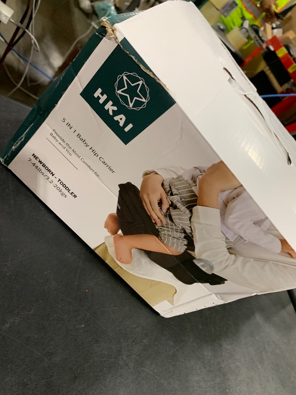Photo 1 of HKAI Baby Carrier Hip Seat, Mom’s Choice Award Winner, Advanced Large Capacity Pocket with Adjustable Waistband, Shock Absorption Hip Seat Surface for Newborns & Toddlers, (Black)