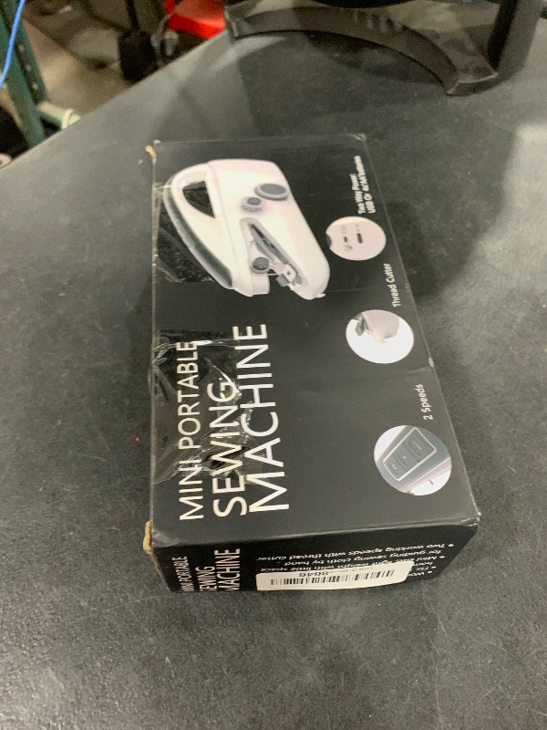 Photo 1 of Handheld Sewing Machine,Two dear,Mini sewing machine,Easy to Use and Fast Stitch Suitable for Clothes,Fabrics, DIY Home Travel Electric Handheld Sewing Machine for Beginner(Grey)
