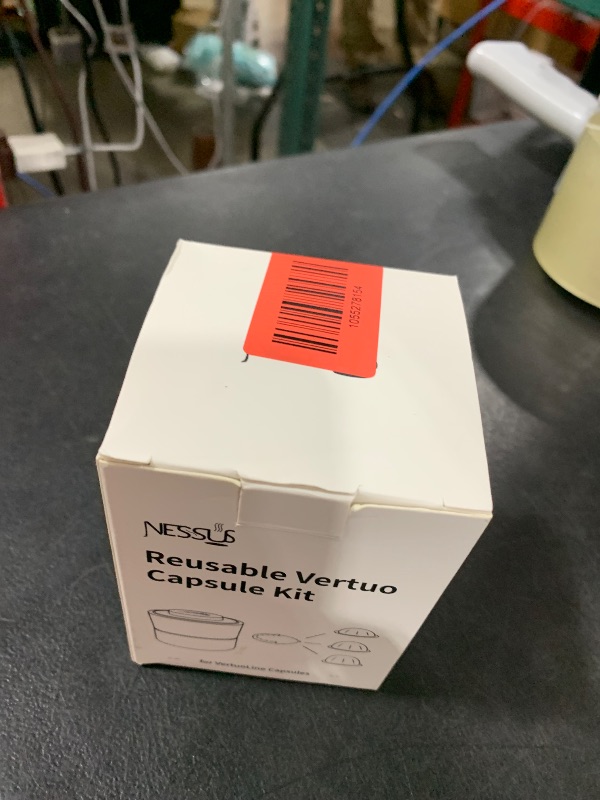 Photo 1 of Nessus Reusable Kit for Nespresso Pods Vertuo, Reuse Old Coffee Pods for Nespresso Vertuo: 100 Pcs Aluminum Foil Seal Lid, Holder, Brush, Refillable Vertuo Plus Next Capsule Machine(No Pods Come)