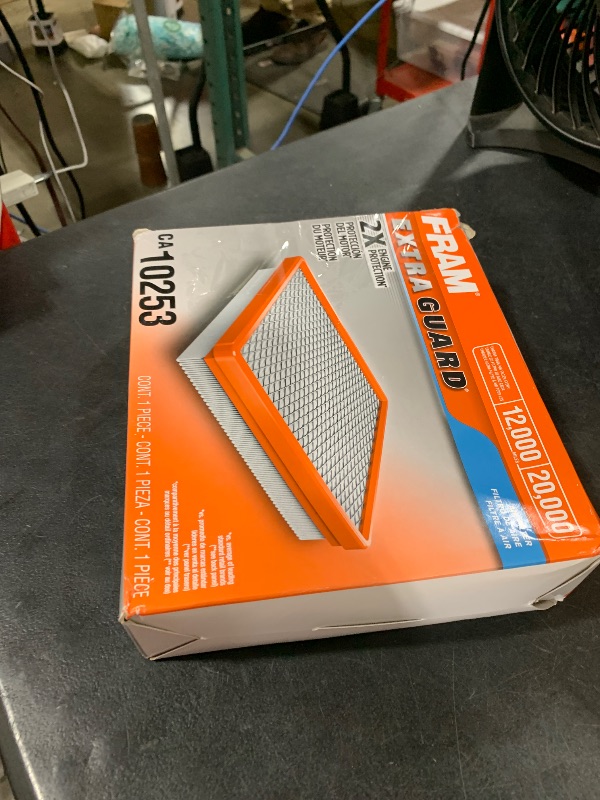 Photo 1 of FRAM Extra Guard CA10253 Replacement Engine Air Filter for Select Volvo Models, Provides Up to 12 Months or 12,000 Miles Filter Protection