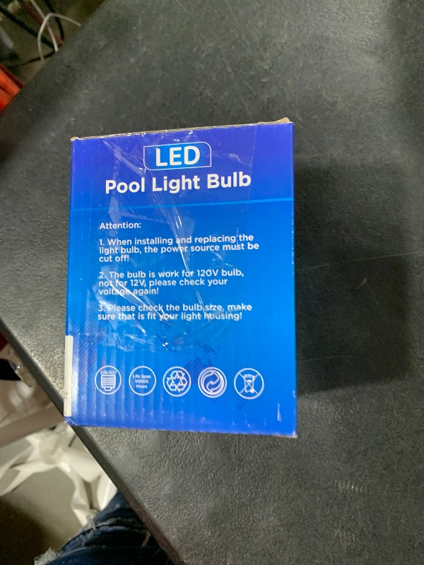Photo 1 of Led Pool Light Bulb 120V 50W Daylight White 6000K Swimming Pool 5000LM E27/E26 Pool Light Bulb Replacement for Most Pentair Hayward Light Fixtures (Pool 50W)