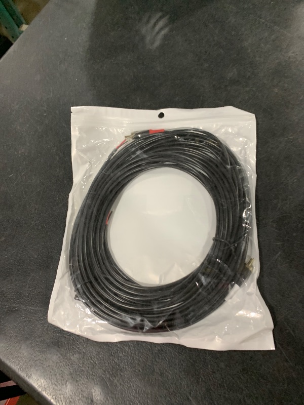 Photo 1 of RCA to Speaker Wire Adapter, 2 Bare Wire Cables to RCA Plug Adapter - 16.4FT, 20AWG for Amplifier, AV Receiver, TV, Subwoofer